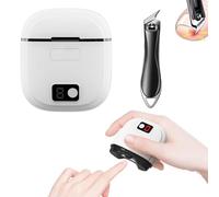 Tagliaunghie Elettrico, Set di Tagliaunghie Elettrico 2025, include Taglia Unghie Automatico 2 in 1, Taglia Unghie Inclinato per Unghie Spesse, Ideale per Tutte le Esigenze di Cura Delle Unghie