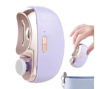 Tagliaunghie elettrico, tagliaunghie di sicurezza con ricevitore, forbici per unghie ricaricabili automatiche a luce LED con lucidatrice per anziani, adulti e comunità di
