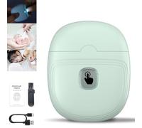 Tagliaunghie intelligente, tagliaunghie elettrico da uomo, 2025, nuovo 2 in 1 ricaricabile con USB-C automatico con luce LED, stoccaggio, doppia velocità e protezione di sicurezza per donne, uomini