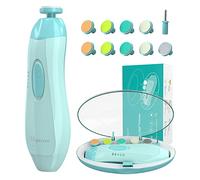 Tagliaunghie Neonato, Megainvo Tagliaunghie Bambini Set Tagliaunghie Elettrico Lima Unghie per Bambini 10 in 1 con LED Light per Neonati e Adulti (senza batteria)