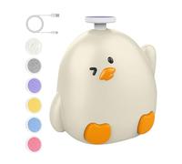 Tagliaunghie per bambini - Lima per unghie per bambini 7x7cm, funzionamento silenzioso | Lima per unghie elettrica per bambiini in ABS a forma di pollo con 6 testine di smerigliatura di ricambio, kit