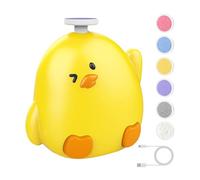 Tagliaunghie per bambini - Lima per unghie per bambini 7x7cm, funzionamento silenzioso | Lima per unghie elettrica per bambiini in ABS a forma di pollo con 6 testine di smerigliatura di ricambio, kit