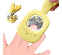 Tagliaunghie per bambini - Tagliaunghie per bambini con lente d'ingrandimento e luce a LED | Kit di taglio antispruzzi per bambini e ragazze, uso quotidiano in casa asilo campeggio ed escursioni