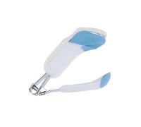 Tagliaunghie per Bebé con Lente 2x Pieghevole e Impugnatura Ergonomica | Ragazzo Ragazza e Ragazzo Ragazza, Plastica e Metallo, Colore Blu, Visione Chiara Colore Casuale