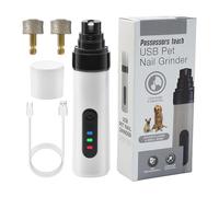 Tagliaunghie per cani e gatti, cura delle unghie sicura ed efficace, ABS, tagliaunghie per animali domestici, professionale ricaricabile senza fili con luce LED e 3 velocità, per uso dome