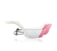 Tagliaunghie per Ragazzo Ragazza con Lente D'ingrandimento Rosa | Plastica e Metallo, Accessorio Incluso, Cura Delicata per Infanti, Formato Compatto Colore Casuale