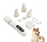 Tagliaunghie per Zampe di Cane,Rasoio Elettrico 4-In-1 Con Display LED Digitale Silenzioso | Tosatore Gatti - Per Cuccioli E Bassotto, Unghie, Corpo, Orecchie, Zampe, Bagno E Taglio, Uso Domestico