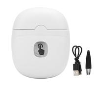 Tagliaunghie Portatile, Tagliaunghie Elettrico Automatico Ricaricabile con Apertura Curva con Luce Ausiliaria per Bambini Anziani (WHITE)