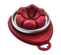 Tagliauova per Uova Sode - Affetta Uova Sode,Base Antiscivolo Acciaio Inox Utensile da Taglio per Decorazione Alimentare Preparazione Pasti Domestica Stuzzichini per Feste Cucina Colazione Cottura al