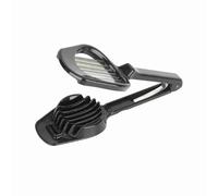 Tagliauova Portatile Multifunzionale Attrezzo da Affetta Uova Sode | Taglia rapidamente le uova sode in fette rotonde o spicchi usando questo affettauova portatile con 2 superfici di taglio e un