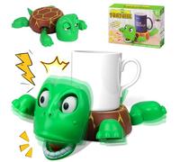 Tagliauova Sottobicchiere Tartaruga, Portabicchiere Tartaruga Stampato in 3D con Espressione Divertente e Arto Sollevabile, Tappetino Tartaruga per Caffè Birra Boccale Vino Bicchiere Home Bar