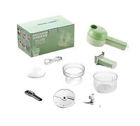 Tagliaverdure 5 in 1 Set di tagliaverdure elettrico, portatile, ricaricabile, senza fili, robot da cucina e tritatutto per pepe, aglio e carne