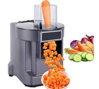 Tagliaverdure Automatica 100w | (Taglia A Cubetti/Affetta/Tritura) | Affettatrice Elettrica Per Frutta E Verdura,Macchina Tagliare A Cubetti E Triturare,Robot Cucina-Calibro Grande: 76*60mm A