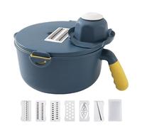 Tagliaverdure da Cucina - Tritatutto con Contenitore, Affettatrice Manuale per Insalata, Affetta Frutta e Verdura | Affettatrice di verdure per cucinare in casa, preparare insalate, picnic in cam