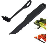 Tagliaverdure e frutta a V, utensili da cucina a spirale e a V, sbucciatore manuale a vite, per angurie, utensili da cucina e accessori per la sala da pranzo