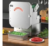 Tagliaverdure elettrico, ad alta velocità, affettatrice e cipolla per aglio, zenzero, peperoncino, patate, cetrioli