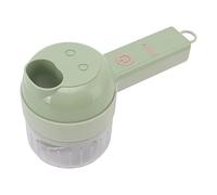 Tagliaverdure Elettrico, Affetta Aglio Portatile, 4 in 1 200 Ml Robot da Senza Fili Trita Aglio Elettrico Affettatrice di Carne Macinino per Pepe Chili Cipolla Sedano