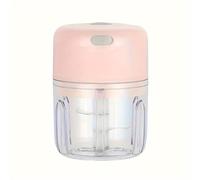 Tagliaverdure elettrico, Chopper Elettrico Per Alimenti Da Cucina Mini Schiacciapatate Per Aglio Tritacarne Portatile USB Per Verdure Per Gadget,affettare e tagliare(250ML-Pink)