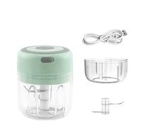 Tagliaverdure elettrico da cucina tritatutto mini aglio tritacarne portatile USB portatile gadget da cucina conveniente (set verde)