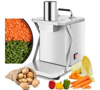 Tagliaverdure elettrico, in acciaio inox, automatico, per frutta e verdura, multifunzione per tagliare cipolle e patate