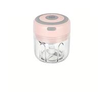 Tagliaverdure elettrico, Mini Tritatutto Elettrico Per Aglio, Tritacarne USB, Schiacciapatate, Robusto Per Verdure Allo Zenzero, Utensili Da Cucina,affettare e tagliare(Pink-250ML)