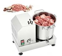 Tagliaverdure Elettrico & Tritacapo ad Alta Capacità, Motore Commerciale 1800W, Coperchio Trasparente, Elabora Verdure, Carni, Zenzero Efficientemente, per Uso Ristorante(6L)