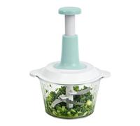 Tagliaverdure manuale da 2 l, tritatutto per cipolle e carne con | Tritatutto manuale e utensile da cucina per cucina, cucina domestica, preparazione dei pasti, campeggio e lago all'aperto