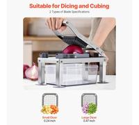 Tagliaverdure Professionale Grattugia Affettatrice Tritatutto Taglia Dadi con