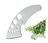 Tagliaverdure, tagliaverdure, tool peeling portatile alla vaniglia a 7 fori in acciaio per la rimozione di foglie di verdure