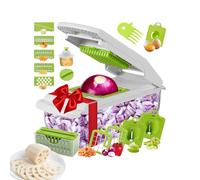 Tagliaverdure | Tritatutto e taglierina di cipolla per cucina, strumento manuale multiuso con contenitore per patate, aglio, frutta e casa