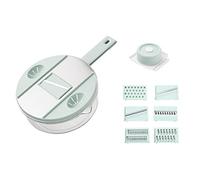 Tagliaverdure | Tritatutto per alimenti con 6 lame per verdure - Protettore mano tagliaverdure con contenitore di immagazzinaggio tritatutto per cucina Delr