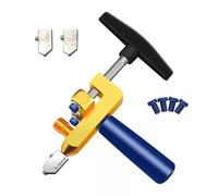 Tagliavetro 2 in 1 per piastrelle di ceramica, con teste e spessori in lega, impugnatura ergonomica, strumento manuale per uso domestico