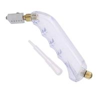 Tagliavetro Palmare Impugnatura a Pistola Utensile Taglio a Rullo Riempito di Olio in Acciaio al Tungsteno per Piastrelle in Vetro Ceramica Taglio a Specchio Foro di Riempimento