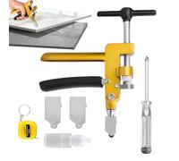 Tagliavetro per Piastrelle - 2 in 1 Taglio Manuale di Precisione,Tagliavetro e Piastrelle,per Hobby Casa Laboratorio Arte Bottiglia Specchio Progetti Fai Da Te Creazioni Artistiche