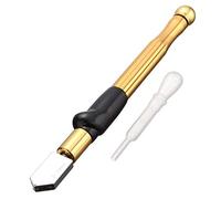 Tagliavetro Professionale, INTVN Coltello per Vetro con Impugnatura in Lega di Carburo con Gamma 3-15 mm Taglierina,di Auto-Lubrificazione con Spessore, per Vetro, Specchio e Piastrelle di Ceramica