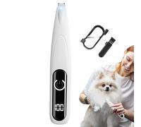 Tagliazampe per cani, tagliabordi elettrico per cani - Tagliapeli per animali domestici con luce LED,Rasoio per gatti con display a LED, taglia zampe ricaricabile tramite USB per zampe, occhi, orecchi
