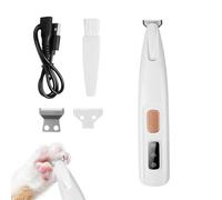Tagliazampe ricaricabile con luce a LED,silenzioso Tosatrice per Cani,Riparazione confortevole,Rasoio per Cani impermeabile,Per la riparazione di cani,gatti,orecchie,viso,corpo
