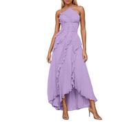 Taglie Comode Cerimonia Donna Completo Lilla Bianchi Monospalla Low Verdi X Oversize su Beige Pastello Ruches Aperitivo Tradizionale Lunghissimo Sbarazzini Tradizione Solidali