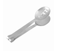 Taglie da tè in acciaio inossidabile pinze mini rotondi strumo per cuscinetti da per le erbe per l'ora del tè pomeridiano e fette di limone che bloccano argento 12 cm 1pc