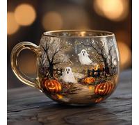 Taglie di caffè in per sentieri infestati, tazze in ceramica di Halloween e zucche dipinte, Coppa fantasma spettrale per il ristorante Farmhouse Hotel Hotel Home