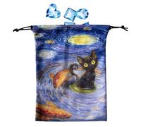 Taglie di tarocchi, tavoloncini, sacchetti di tarocchi | Borsa di stoccaggio dei da parati 13x18 cm | Custodia di protezione del mazzo per i mazzi Oracle, si adatta alla maggior parte delle carte da d