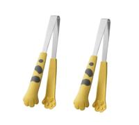 Taglie di zampe di gatto, pinze da Cucinas in acciaio inossidabile alimentari kawaii per antipasti barbecue che servono grigliare il cubo di zucchero (M 8,5 x 6,5 x 1.6in)