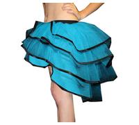 Taglie Forti Neon UV Rosa Verde Rosso Nero Burlesque Pavone Tutu Gonne 16-22