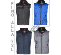 TAGLIE FORTI UOMO GILET IMBOTTITO ECO PIUMINO S - 7XL ANTIVENTO TRAPUNTATO