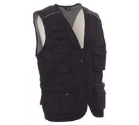 Taglie Forti Uomo Gilet Smanicato Cotone Multitasche Big Size Over No Maxfort