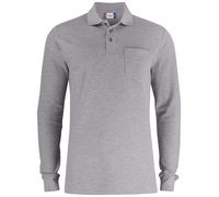 Taglie Forti Uomo Maglia Polo Cotone Con Taschino Manica Lunga No Maxfort