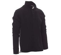 Taglie forti uomo Polo Maglia Cotone Manica Lunga Oversize No Maxfort (2XL, Nero)