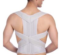 Taglie Forti XS-5XL Correttore Posturale Supporto Spalle E Collo Sollievo Dal Dolore Lombare E Lombare Correttore Colonna Vertebrale Cintura Correttiva Per Scoliosi E Gobba(Gray,4XL)