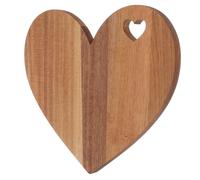 Tagliere a Cuore in Legno Marrone per Formaggi e Dolci | Superficie Liscia, Texture Naturale, Stile Rustico e Decorativo, per Tavola Romantica, Nozze e Casa
