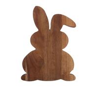 Tagliere a Forma di Coniglio in Legno di Acacia Marrone | Superficie Liscia, Uso Doppio per Taglio e Servizio, Stile Rustico Farmhouse, per Biscotti, Sushi